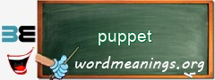 WordMeaning blackboard for puppet